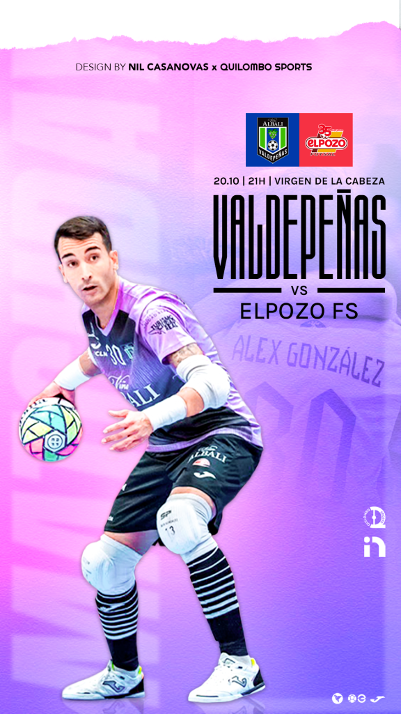 Diseño de partido de Álex González portero del Viña Albali Valdepeñas